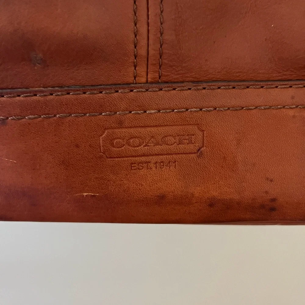Vintage Coach Legacy Gigi brown leather large tote - Picture 4 of 7